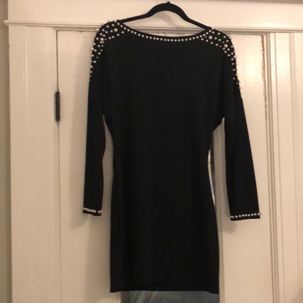 Beaded black dress